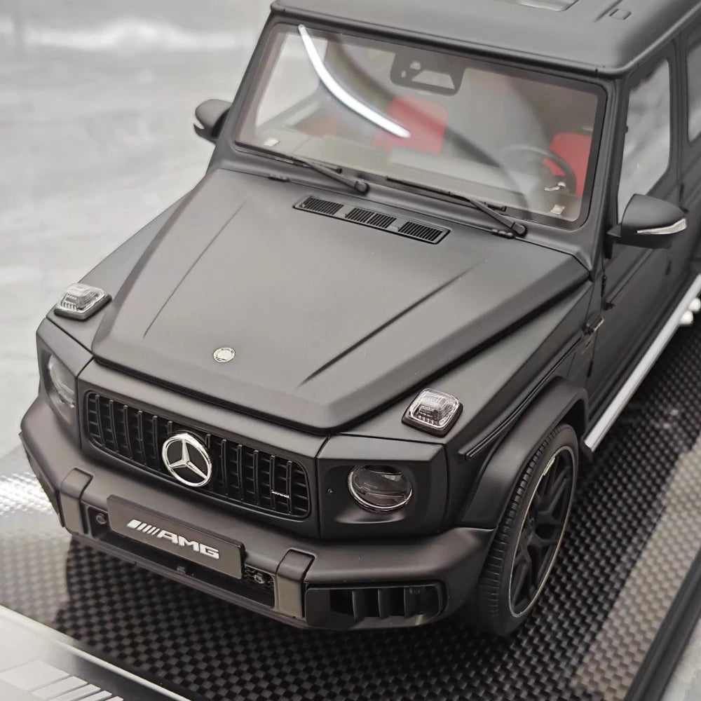 [Dino modello] 1:18 Mercedes-Benz 2025 G63 AMG opaco nero modellino di auto resina