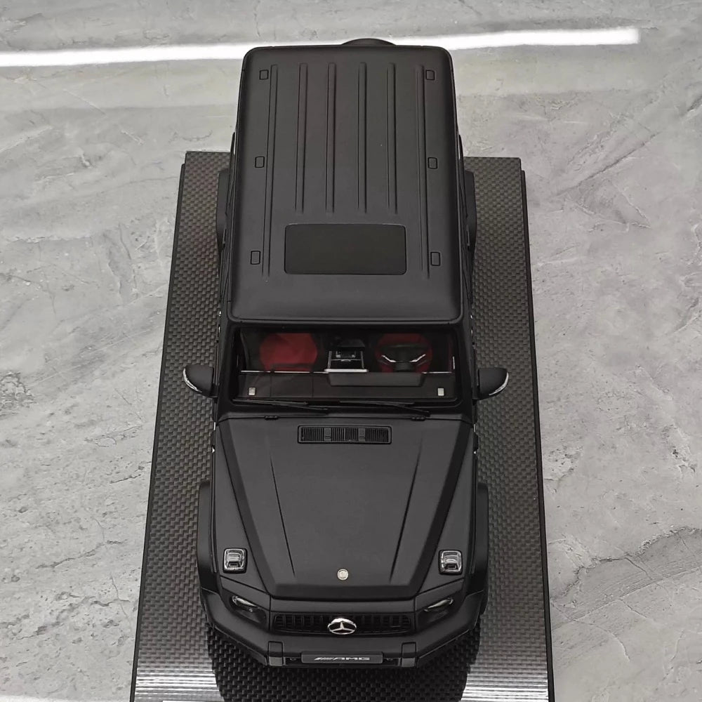 [Dino modello] 1:18 Mercedes-Benz 2025 G63 AMG opaco nero modellino di auto resina