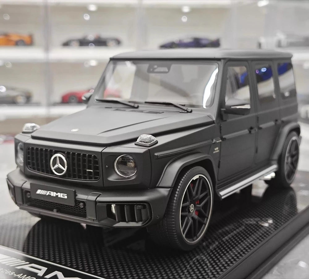 [Dino modello] 1:18 Mercedes-Benz 2025 G63 AMG opaco nero modellino di auto resina
