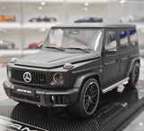 [Dino modello] 1:18 Mercedes-Benz 2025 G63 AMG opaco nero modellino di auto resina