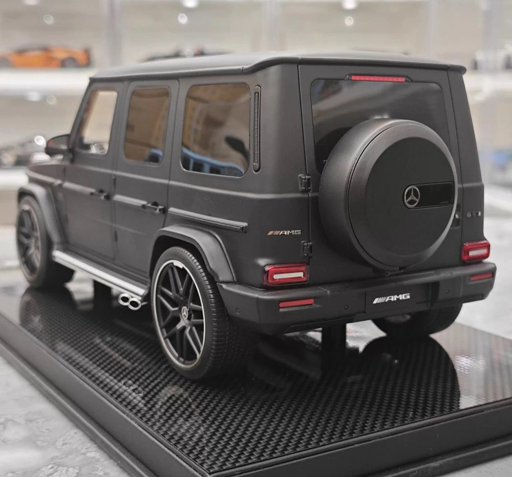 [Dino modello] 1:18 Mercedes-Benz 2025 G63 AMG opaco nero modellino di auto resina