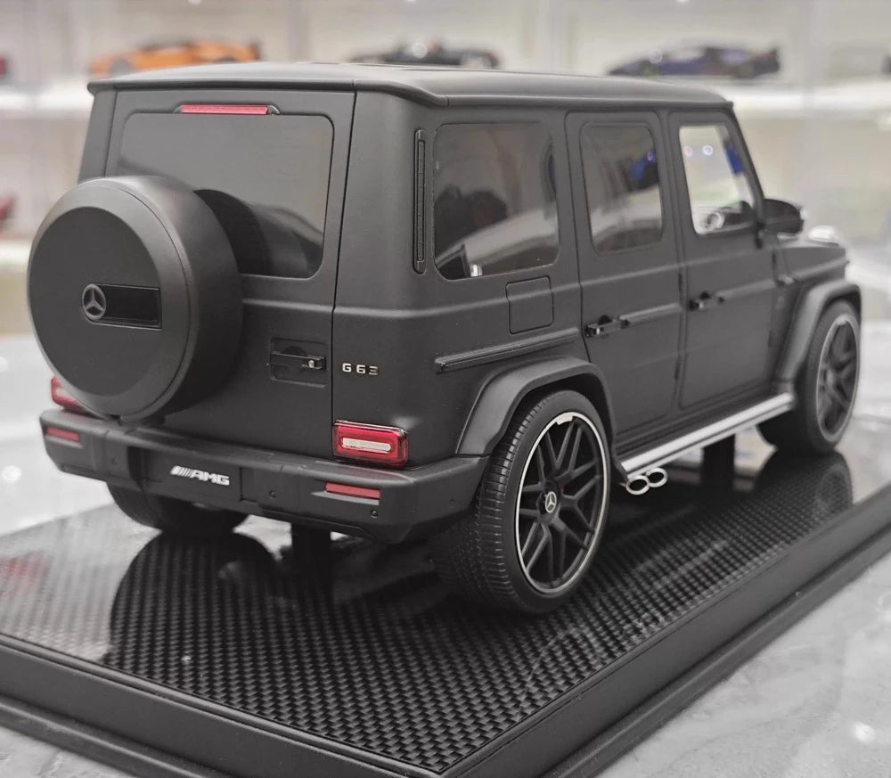 [Dino modello] 1:18 Mercedes-Benz 2025 G63 AMG opaco nero modellino di auto resina