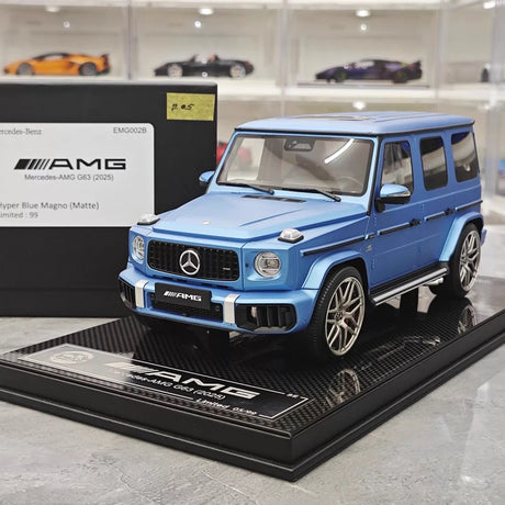 [Dino Model] 1:18 Mercedes-Benz 2025 G63 AMG Matte Blue Model Car Resin