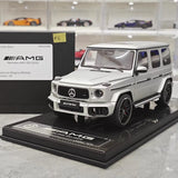 [Dino Model] 1:18 Mercedes-Benz 2025 G63 AMG mat argent voiture miniature Resin