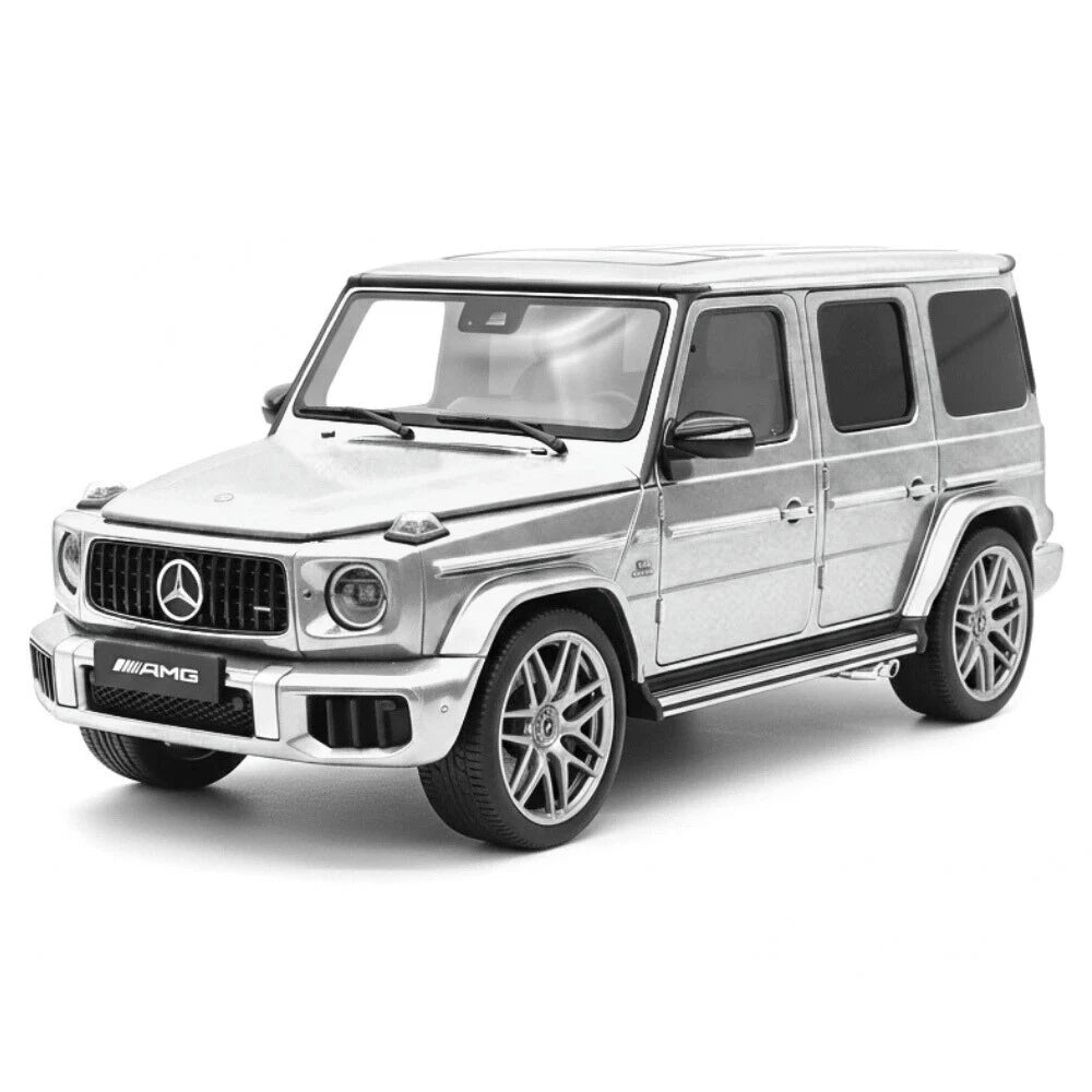 [Dino Model] 1:18 Mercedes-Benz 2025 G63 AMG mat argent voiture miniature Resin