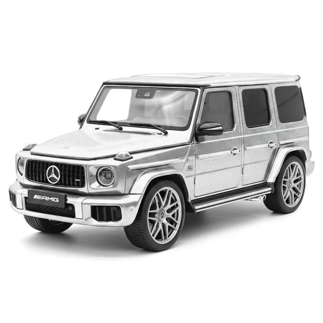 [Dino Model] 1:18 Mercedes-Benz 2025 G63 AMG mat argent voiture miniature Resin
