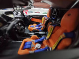 [DreamWalkers] 1:18 Lamborghini 2020 Huracan P61 Roadster マット シルバー & レッド モデルカー レジン
