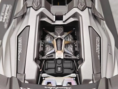 [DreamWalkers] 1:18 Lamborghini 2020 Huracan P61 Roadster Matte Silver & Red Model Car Resin