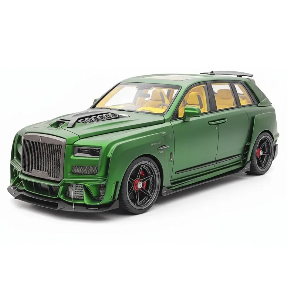 [DreamWalkers] 1:18 Rolls-Royce 2018 Cullinan Widebody Glossy Blue & Silver Model Car Resin