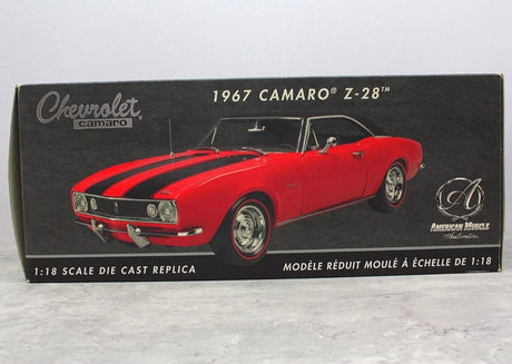 [ERTL] 1:18 Chevrolet 1967 Camaro Z28 Red Model Car Die-Cast
