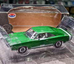 [ERTL] 1:18 Dodge 1969 Charger R/T Green Model Car Die-Cast