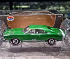 [ERTL] 1:18 Dodge 1969 Charger R/T Green Model Car Die-Cast