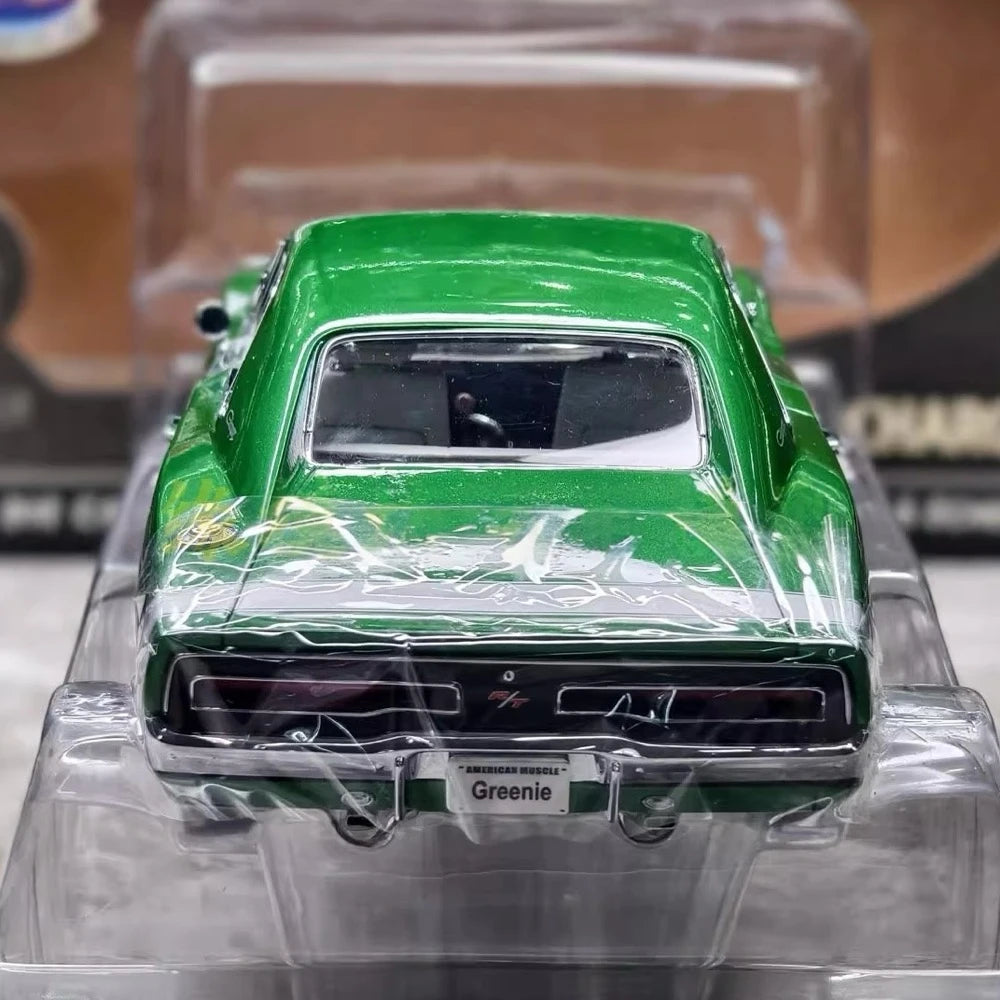 [ERTL] 1:18 Dodge 1969 Charger R/T Green Model Car Die-Cast