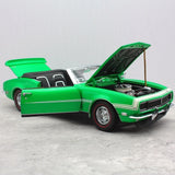 [Exact Detail] 1:18 Chevrolet 1968 Camaro RS/SS Green Model Car Die-Cast