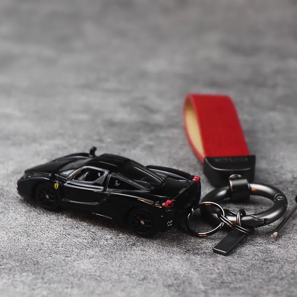 Ferrari Enzo svart Keychain 1:64 modellbil Keychain