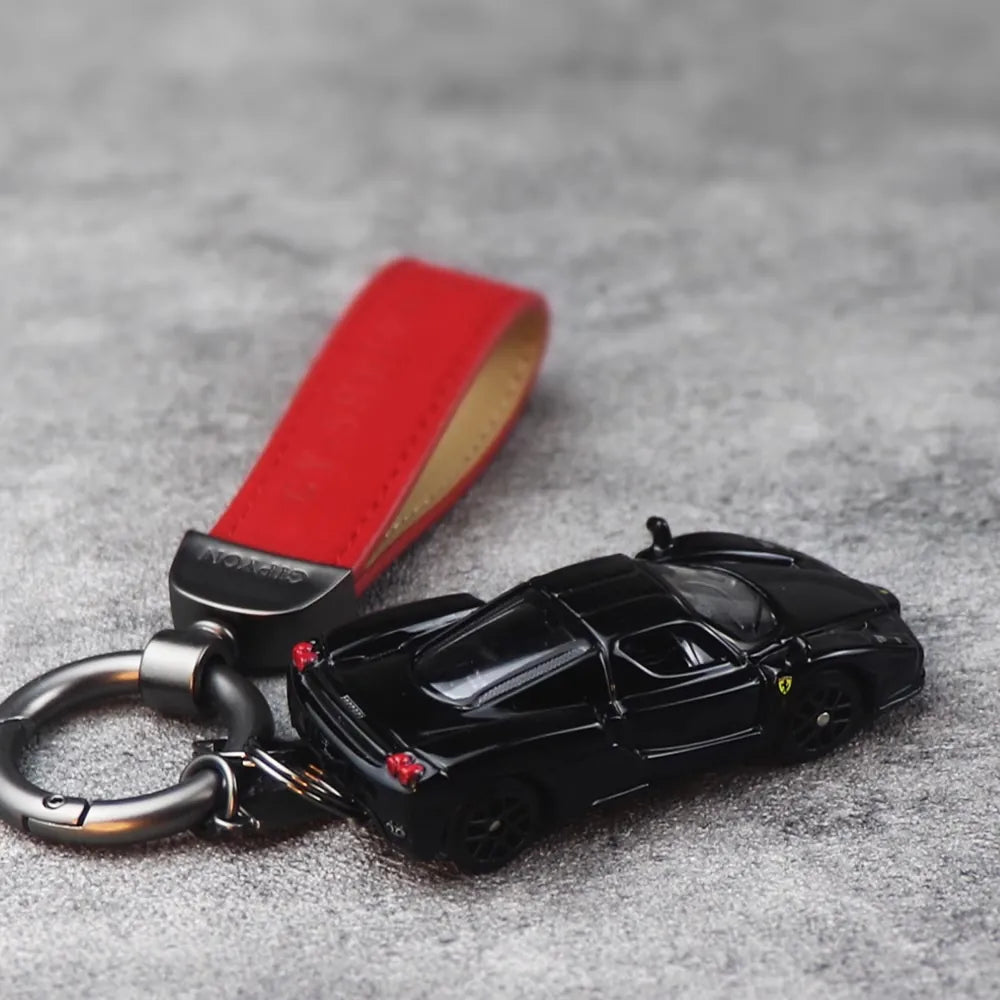 Ferrari Enzo svart Keychain 1:64 modellbil Keychain