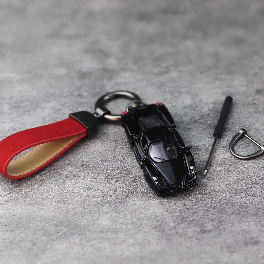 Ferrari Enzo svart Keychain 1:64 modellbil Keychain