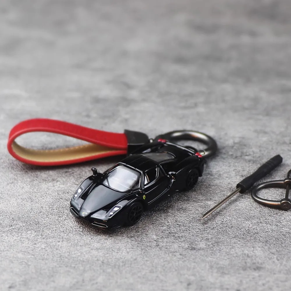 Ferrari Enzo svart Keychain 1:64 modellbil Keychain