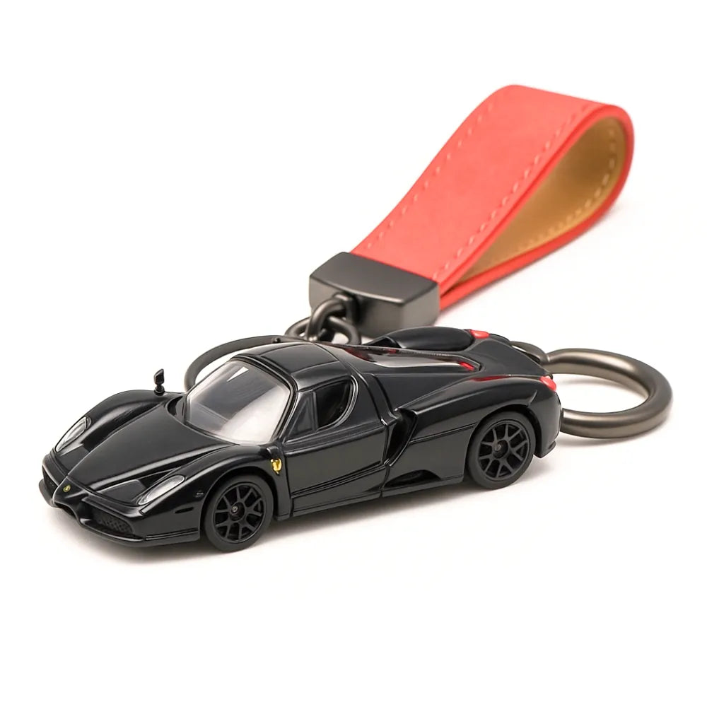 Ferrari Enzo svart Keychain 1:64 modellbil Keychain