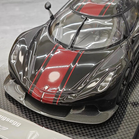 [FrontiArt] 1:18 Koenigsegg 2020 Jesko Absolut Glossy Black & Red Model Car Resin