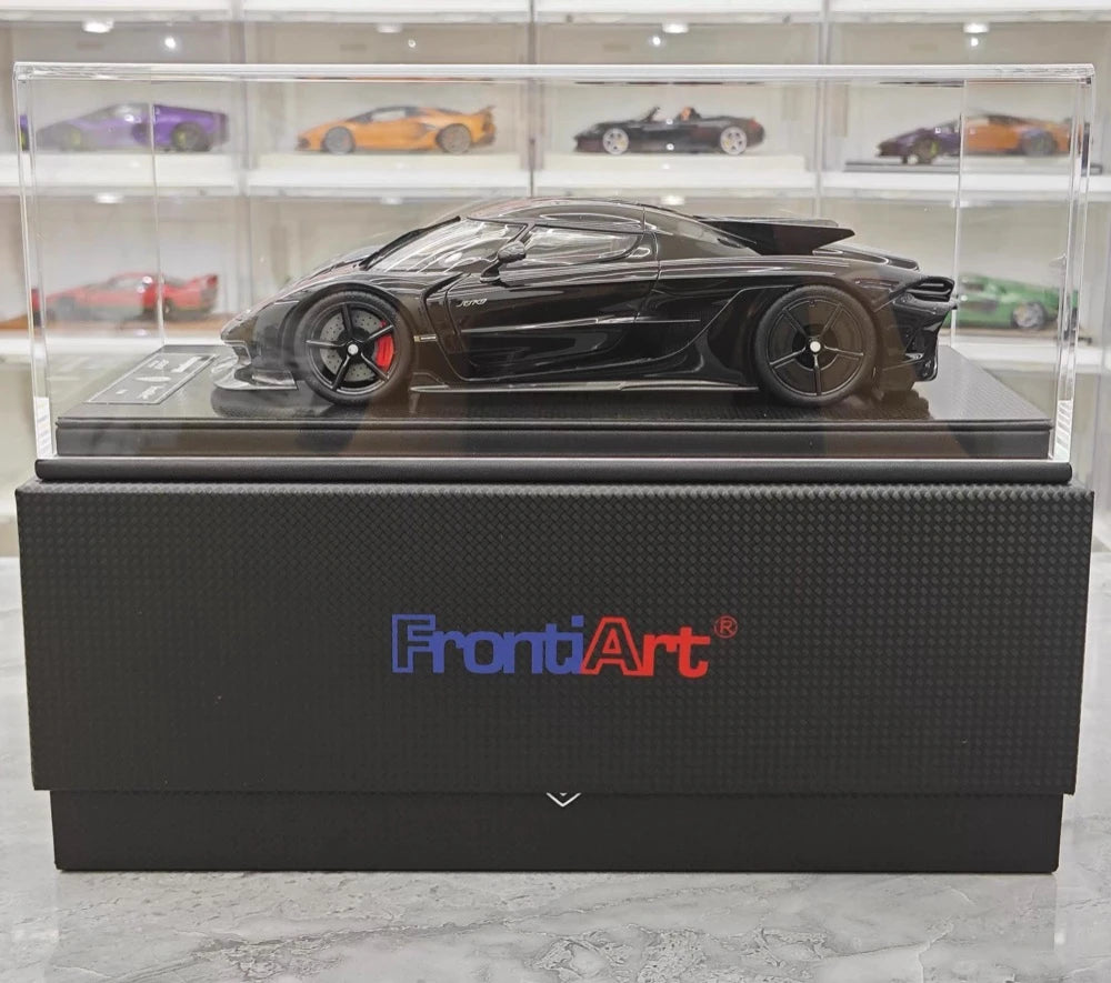 [FrontiArt] 1:18 Koenigsegg 2020 Jesko Absolut Glossy nero & rosso modellino di auto resina