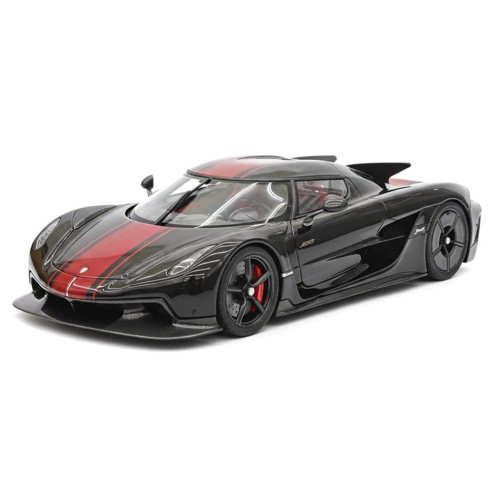[FrontiArt] 1:18 Koenigsegg 2020 Jesko Absolut Glossy nero & rosso modellino di auto resina