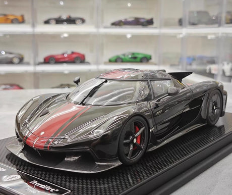 [FrontiArt] 1:18 Koenigsegg 2020 Jesko Absolut Glossy Black & Red Model Car Resin