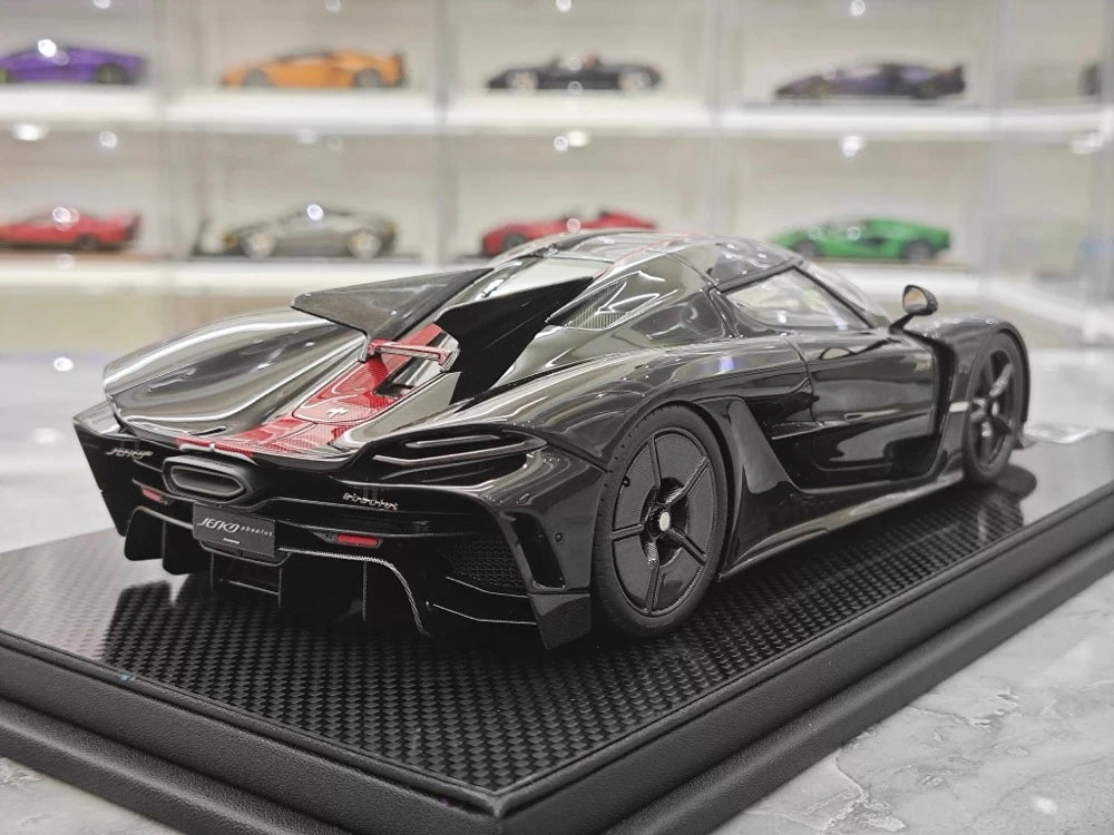 [FrontiArt] 1:18 Koenigsegg 2020 Jesko Absolut Glossy nero & rosso modellino di auto resina