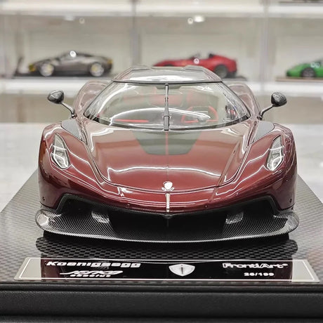 [FrontiArt] 1:18 Koenigsegg 2020 Jesko Absolut Glossy Wine Model Car Resin