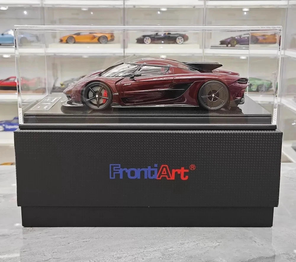 [FrontiArt] 1:18 Koenigsegg 2020 Jesko Absolut Glossy Wine modellino di auto resina