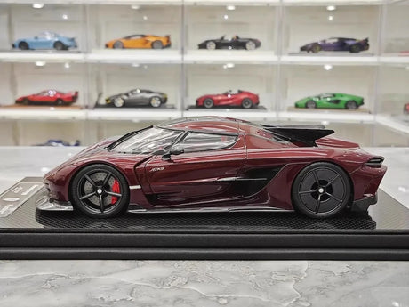 [FrontiArt] 1:18 Koenigsegg 2020 Jesko Absolut Glossy Wine Model Car Resin
