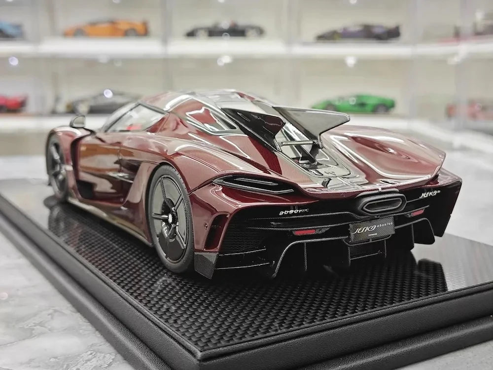 [FrontiArt] 1:18 Koenigsegg 2020 Jesko Absolut Glossy Wine modellino di auto resina