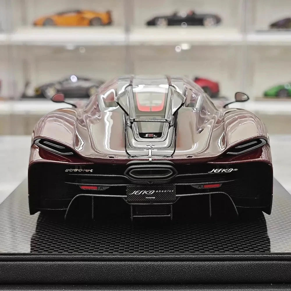 [FrontiArt] 1:18 Koenigsegg 2020 Jesko Absolut Glossy Wine modellino di auto resina