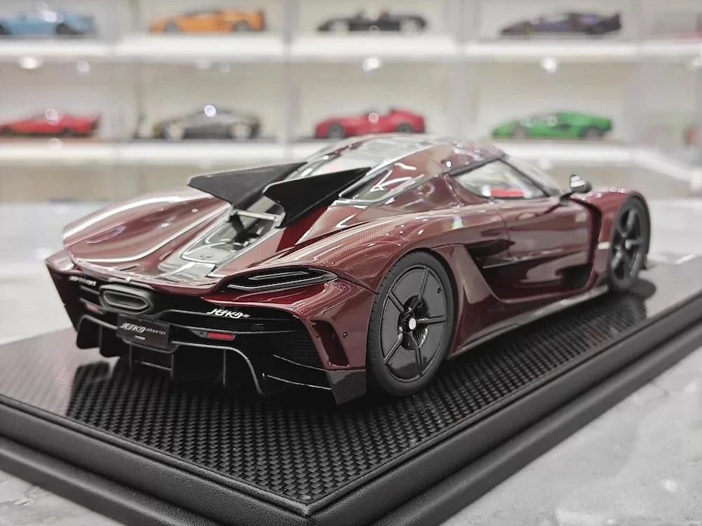 [FrontiArt] 1:18 Koenigsegg 2020 Jesko Absolut Glossy Wine modellino di auto resina