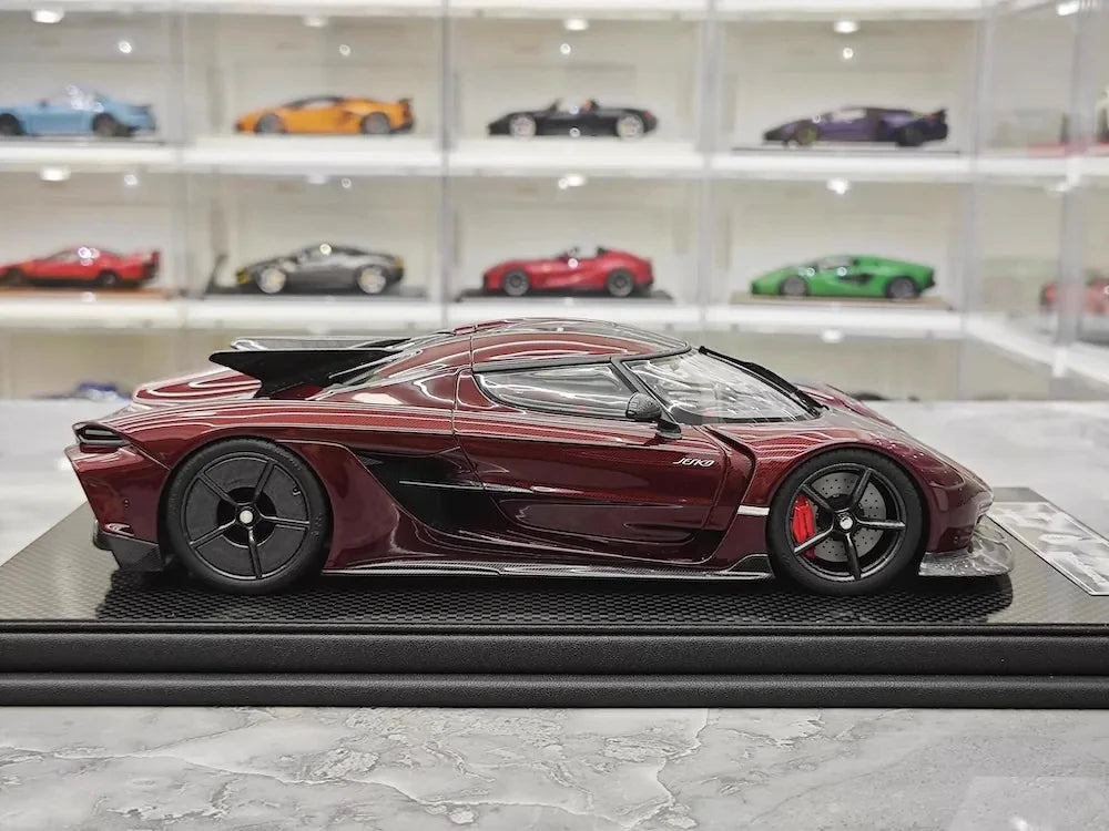 [FrontiArt] 1:18 Koenigsegg 2020 Jesko Absolut Glossy Wine modellino di auto resina