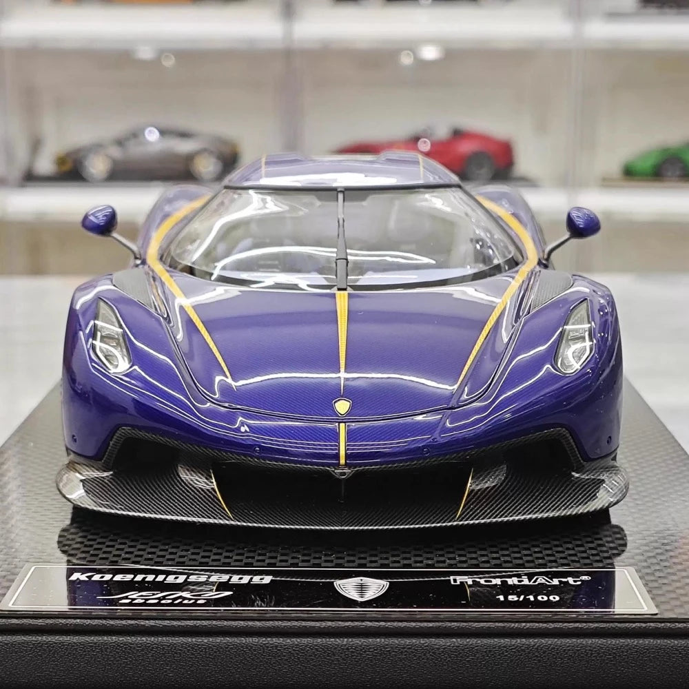 [FrontiArt] 1:18 Koenigsegg 2020 Jesko Absolut Glossy Blue Model Car Resin
