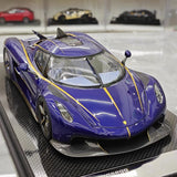 [FrontiArt] 1:18 Koenigsegg 2020 Jesko Absolut Glossy Blue Model Car Resin