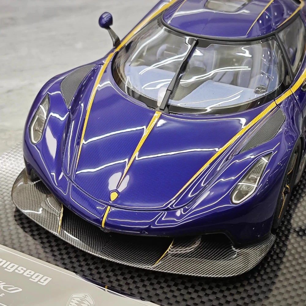 [FrontiArt] 1:18 Koenigsegg 2020 Jesko Absolut Glossy Blue Model Car Resin