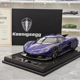 [FrontiArt] 1:18 Koenigsegg 2020 Jesko Absolut Glossy Blue Model Car Resin