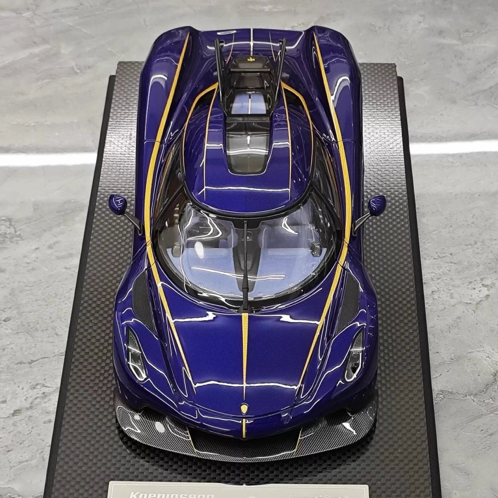[FrontiArt] 1:18 Koenigsegg 2020 Jesko Absolut Glossy Blue Model Car Resin