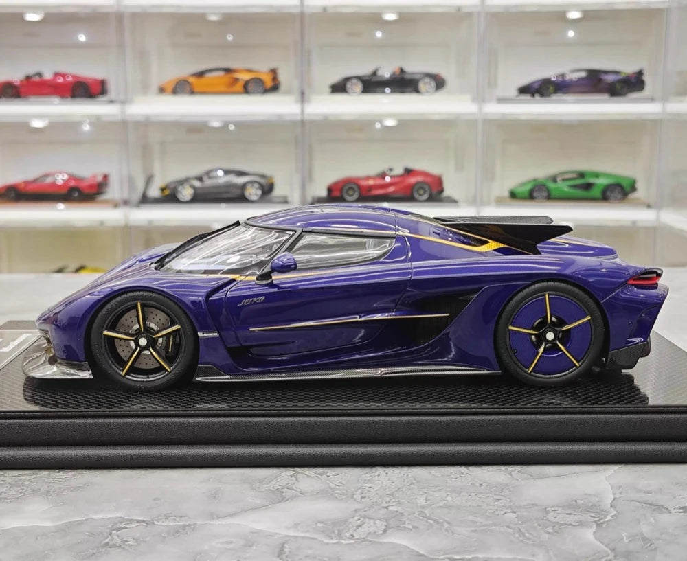 [FrontiArt] 1:18 Koenigsegg 2020 Jesko Absolut Glossy Blue Model Car Resin