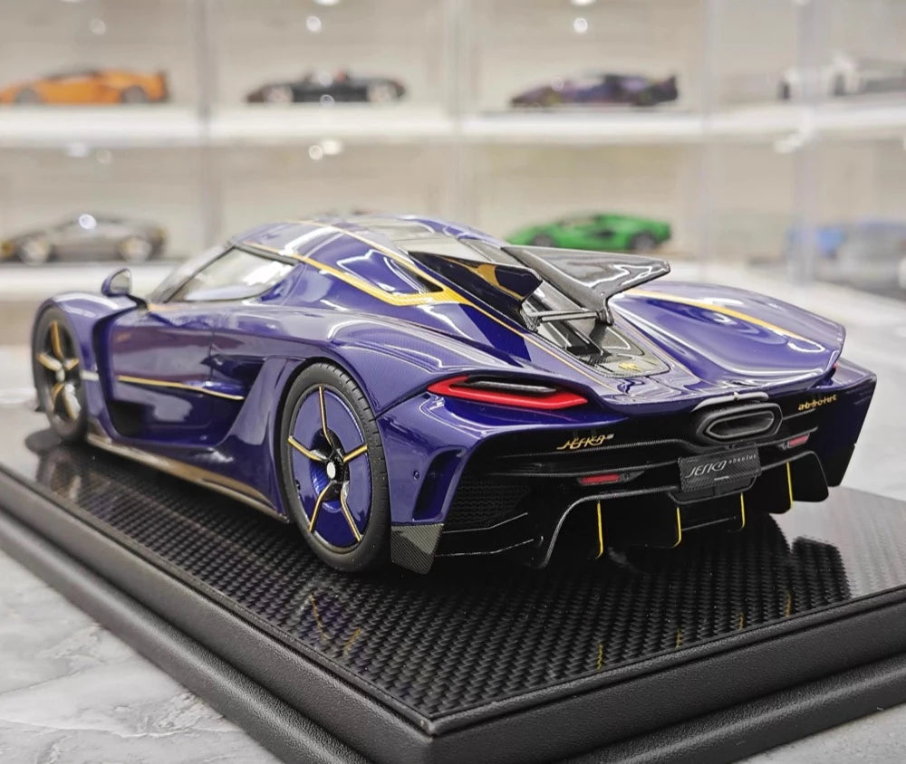 [FrontiArt] 1:18 Koenigsegg 2020 Jesko Absolut Glossy Blue Model Car Resin