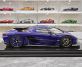 [FrontiArt] 1:18 Koenigsegg 2020 Jesko Absolut Glossy Blue Model Car Resin