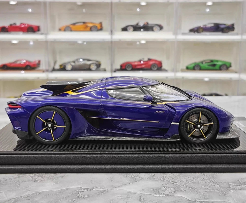 [FrontiArt] 1:18 Koenigsegg 2020 Jesko Absolut Glossy Blue Model Car Resin