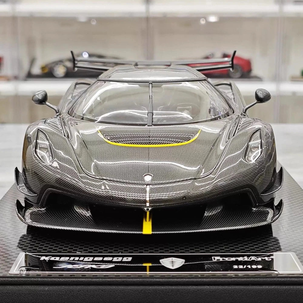 [FrontiArt] 1:18 Koenigsegg 2020 Jesko Attack Black Carbon Fiber Model Car Resin
