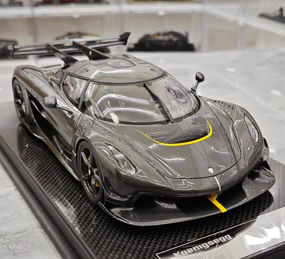 [FrontiArt] 1:18 Koenigsegg 2020 Jesko Attack Black Carbon Fiber Model Car Resin