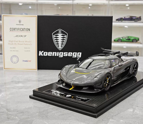 [FrontiArt] 1:18 Koenigsegg 2020 Jesko Attack Black Carbon Fiber Model Car Resin