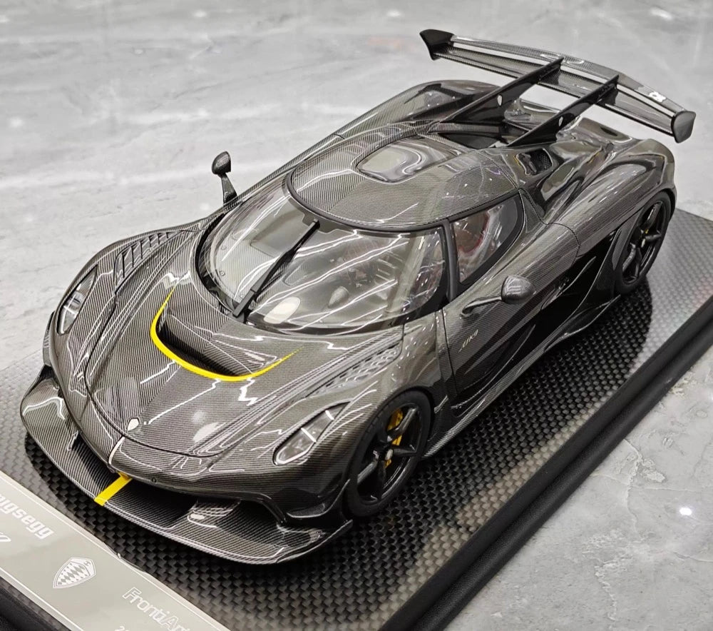 [FrontiArt] 1:18 Koenigsegg 2020 Jesko Attack Black Carbon Fiber Model Car Resin