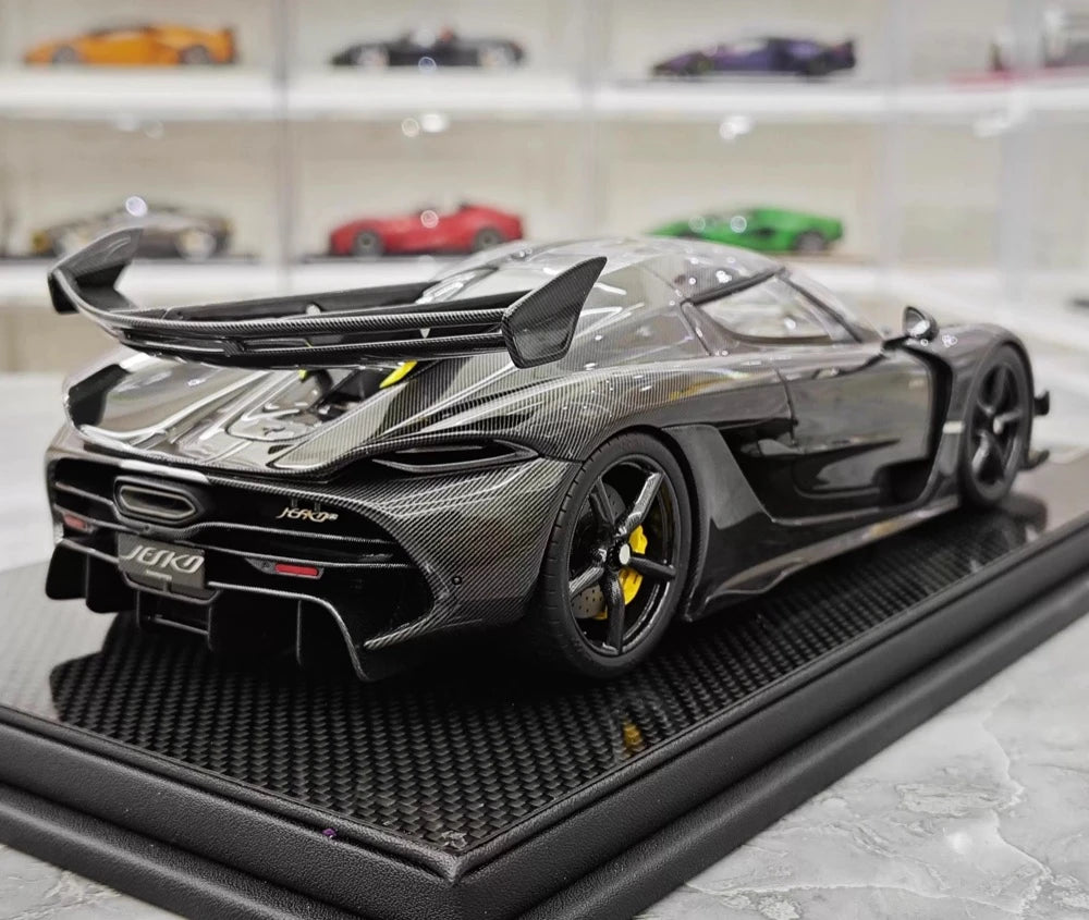 [FrontiArt] 1:18 Koenigsegg 2020 Jesko Attack Black Carbon Fiber Model Car Resin