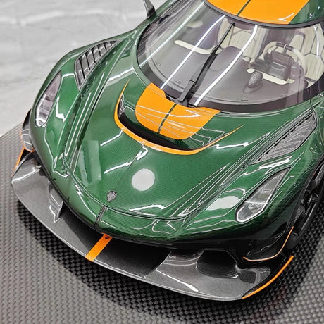 [FrontiArt] 1:18 Koenigsegg 2020 Jesko Attack Glossy Green & Orange Model Car Resin
